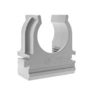 Крепеж-клипса для труб d25мм сер. (уп.100шт) TOKOV ELECTRIC TKE-LC-25-C06/100