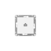 Розетка компьютерная СП Эпика RJ45 кат.5 механизм бел. EKF UP1-SOW-RJ45-5
