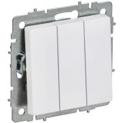 Выключатель 3-кл. СП BRITE ВС10-3-0-БрАБ 10А механизм арктич. бел. IEK BR-V30-0-10-K91