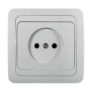 Розетка 1-м СП Classico 2022 16А IP20 бел. ASD / IN HOME 4680005959891