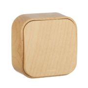 Переключатель проходной 1-кл. ОП Quteo 10А IP20 10AX дерево IEK 782264